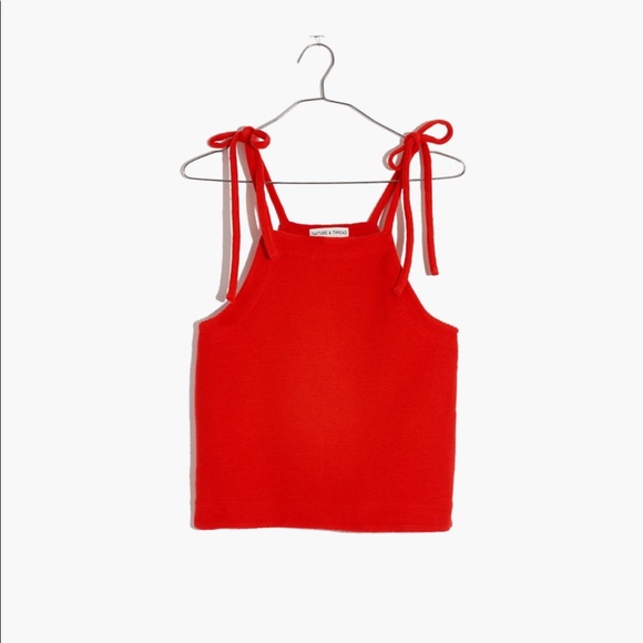 Madewell tie tank top - Picture 1 of 4